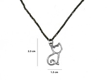 Load image into Gallery viewer, Kitten - Handmade Sterling Silver Necklace