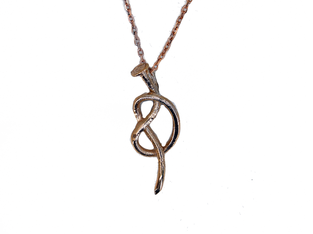 Nail Love Handmade Sterling Silver Necklace SOMROZ