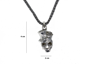 Skull - Handmade Sterling Silver Necklace