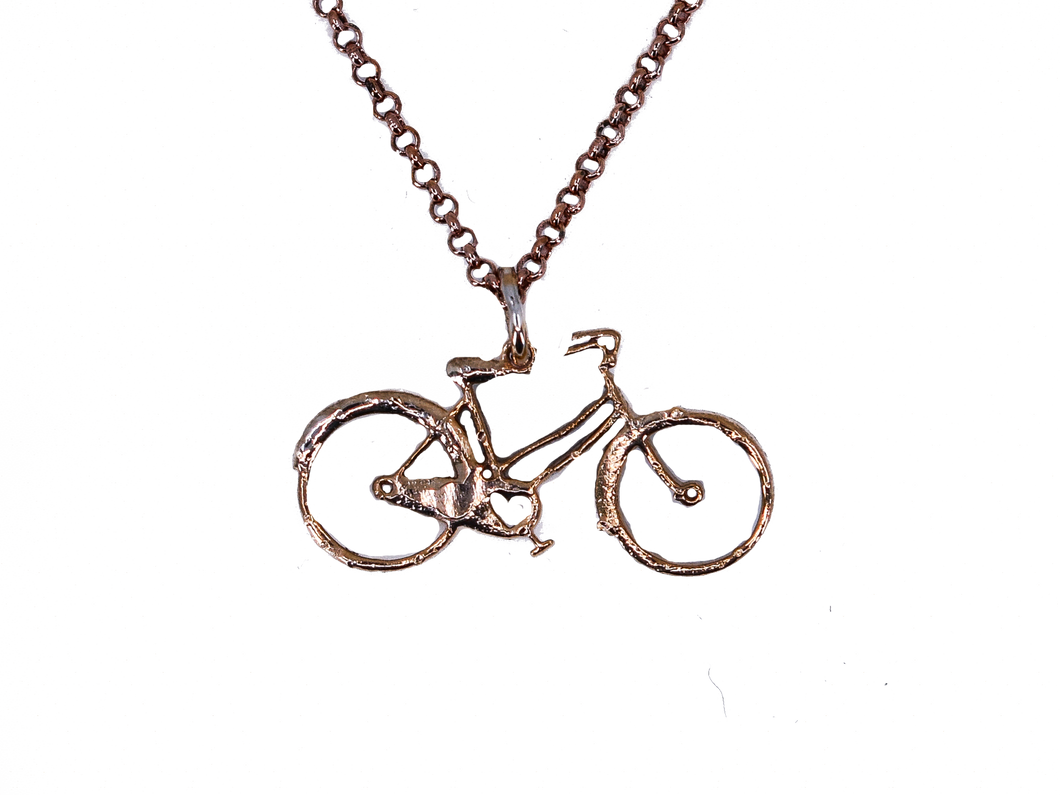 Bicycle - Handmade Sterling Silver Necklace