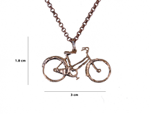 Load image into Gallery viewer, Bicycle - Handmade Sterling Silver Necklace