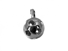Load image into Gallery viewer, Soccer Ball - Handmade Sterling Silver Necklace