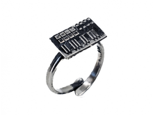 Load image into Gallery viewer, Keyboard - Handmade Sterling Silver Ring