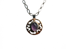 Load image into Gallery viewer, Amethyst -  Handmade Sterling Silver Bronze Necklace