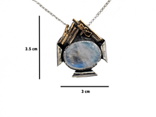 Load image into Gallery viewer, Moonstone - Handmade Sterling Silver Bronze Necklace