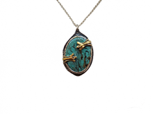 Load image into Gallery viewer, Turquoise - Handmade Sterling Silver Brass Necklace