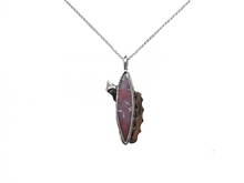 Load image into Gallery viewer, Rhodochrosite - Handmade Sterling Silver Bronze Necklace