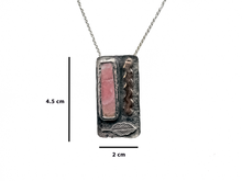 Load image into Gallery viewer, Rhodochrosite - Handmade Sterling Silver Bronze Necklace