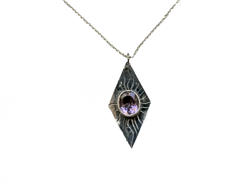 Alexandrite - Handmade Silver Necklace - Custom Design