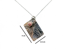 Load image into Gallery viewer, Rhodochrosite - Handmade Sterling Silver Necklace