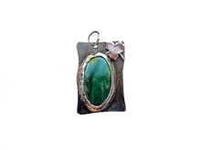 Load image into Gallery viewer, Malachite - Handmade Sterling Silver Copper Metal Necklace