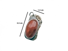 Load image into Gallery viewer, Carnelian Agate - Handmade Sterling Silver Metal Bronze Necklace