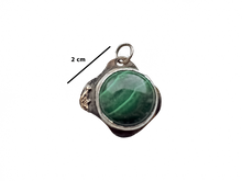Load image into Gallery viewer, Malachite - Handmade Sterling Silver Metal Bronze Necklace