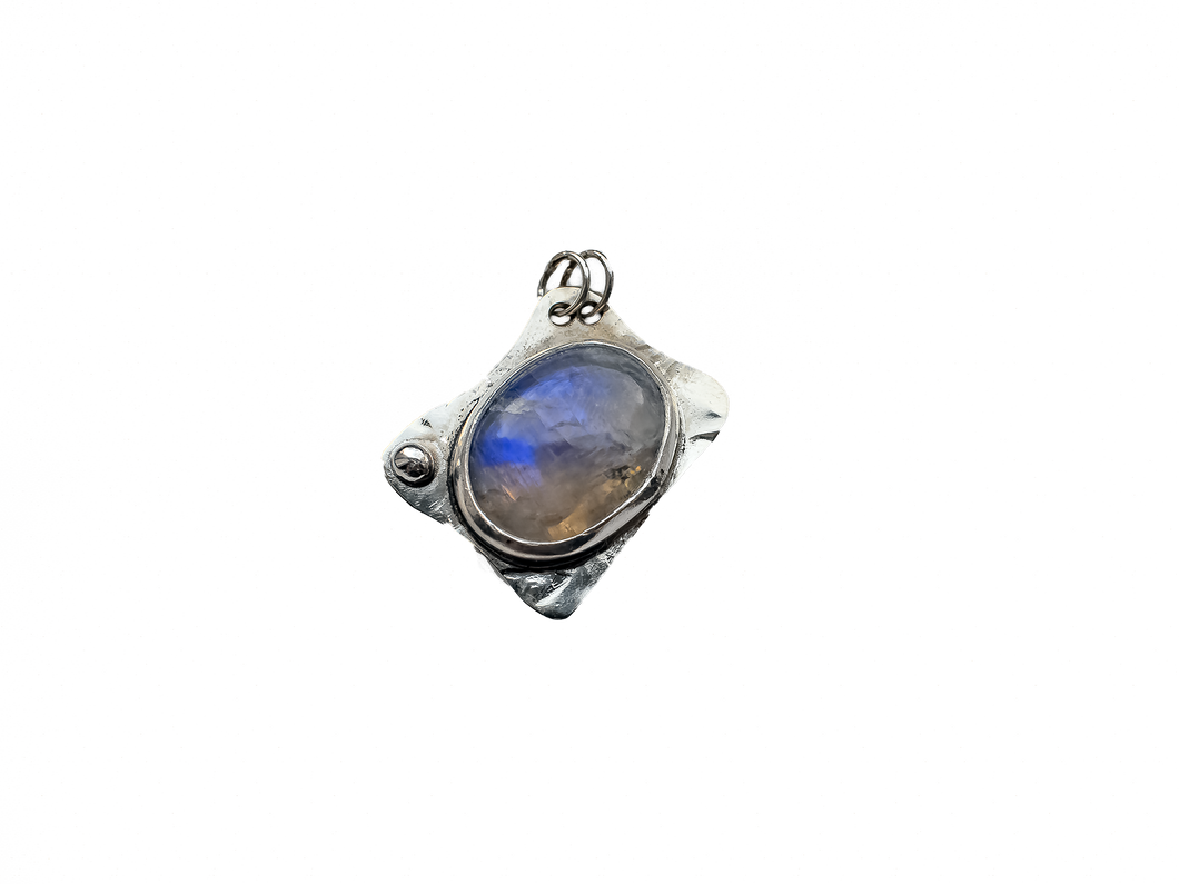 Moonstone - Handmade Sterling Silver Metal Necklace