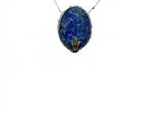 Load image into Gallery viewer, Lapis Lazuli - Handmade Sterling Silver Metal Brass Necklace