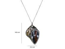 Load image into Gallery viewer, Handmade Sterling Silver Bronze Necklace
