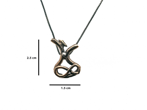 Dervish - Handmade Sterling Silver Bronze Necklace