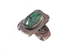 Load image into Gallery viewer, Emerald - Handmade Sterling Silver Copper Ring