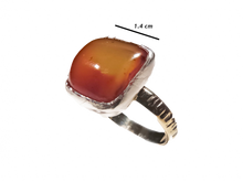 Load image into Gallery viewer, Amber - Handmade 14k Gold Sterling Silver Ring