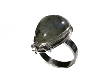 Load image into Gallery viewer, Labradorite - Handmade Sterling Silver Horse Ring