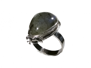 Labradorite - Handmade Sterling Silver Horse Ring