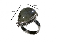 Load image into Gallery viewer, Labradorite - Handmade Sterling Silver Horse Ring