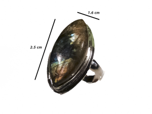 Labradorite - Handmade Sterling Silver Ring
