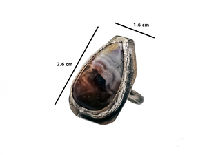Ocean Jasper - Handmade Sterling Silver Ring
