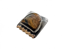 Load image into Gallery viewer, Tiger&#39;s Eye - Handmade Sterling Silver Bronze Ring