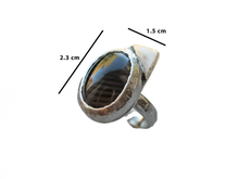 Load image into Gallery viewer, Madagascar Agate - Handmade Sterling Silver Bronze Metal Ring