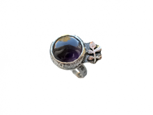 Load image into Gallery viewer, Amethyst - Handmade Sterling Silver Copper Metal Ring