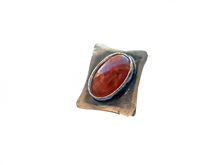 Load image into Gallery viewer, Carnelian Agate - Handmade Sterling Silver Metal Ring