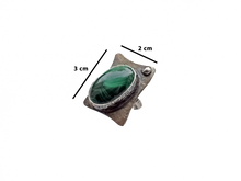 Load image into Gallery viewer, Malachite - Handmade Sterling Silver Metal Ring