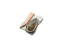 Load image into Gallery viewer, Rutile Quartz -  Handmade Sterling Silver Metal Bronze Ring