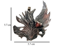 Load image into Gallery viewer, Agate - Handmade Sterling Silver Phoenix Charm