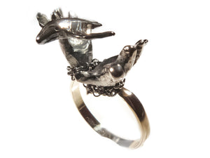 Freedom - Handmade 14k Gold Sterling Silver Ring